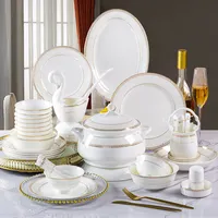 Buy Wholesale China Wholesale 61pcs Luxury Ceramic Dinner Set Fine Bone  China Dinnerware Sets & Ceramic Dinner Set at USD 52