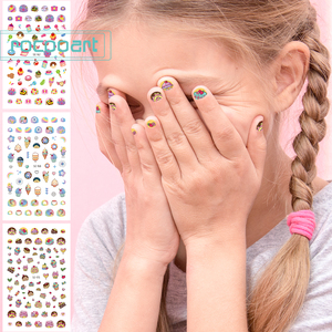 100 + diversi adesivi per Nail Art 3D decorazione Nail Art adesivi autoadesivi per unghie con sirenetta oceanica disegni bambini
