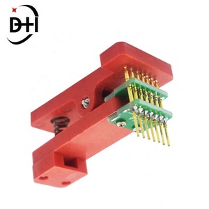 Clip de prueba de PCB de 2.54mm con espaciado de 7 pines para programación y descarga - Product Image 4