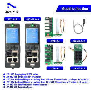 JSY-MK-341 Compteur PDU IP intelligent 63A avec carte d'alimentation intégrée et carte de contrôle de relais 16A Ethernet et TCP/IP SNMP V1/V2c/V3 - Product Image 2
