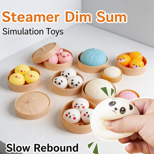 Jouets promotionnels anti-stress en forme de boulettes et pains <span class=keywords><strong>vapeur</strong></span>, avec kit de cuisson <span class=keywords><strong>vapeur</strong></span> - Product Image 1