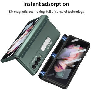 En stock coque de téléphone à <span class=keywords><strong>charnière</strong></span> pour Samsung Galaxy Z Fold 4 5 6 coque avec support housse de téléphone pour galaxy fold 3 avec protection d'écran - Product Image 4