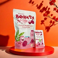 Boisson de beauté premium au collagène marin hydrolysé, éclaircissante et anti-taches, aromatisée au litchi japonais, à base de cellules souches