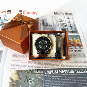 <strong>Watch</strong> +Bracelet Men <strong>Watch</strong> <strong>Set</strong> <strong>Geneva</strong> Steel Band Quartz <strong>Watch</strong> Bracelet Jewelry Gift YuSa145 - Product Image 5