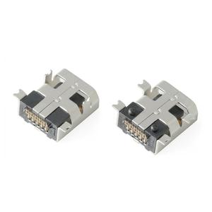 <span class=keywords><strong>Prise</strong></span> femelle <span class=keywords><strong>Mini</strong></span> <span class=keywords><strong>USB</strong></span> 10P tout en cuivre, <span class=keywords><strong>prise</strong></span> avant et montage arrière/SMD, résistance aux hautes températures - Product Image 3