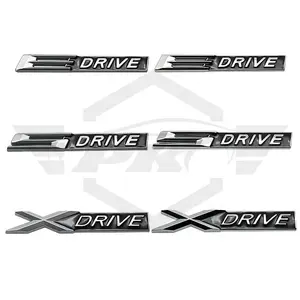 3D Metal Car Fender Side Trunk Badge S drive E drive X drive Emblema Logo Para BMW E90 E46 E36 F30 F20 F10 3 5 Series