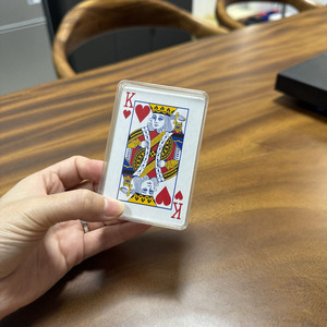 Boîtes <span class=keywords><strong>de</strong></span> rangement pour cartes en acrylique PS transparent <span class=keywords><strong>de</strong></span> 9,2 x 6,2 x 2,3 cm avec couvercles, capacité <span class=keywords><strong>de</strong></span> 52 cartes à jouer ou cartes à collectionner, organisateur empilable - Product Image 2