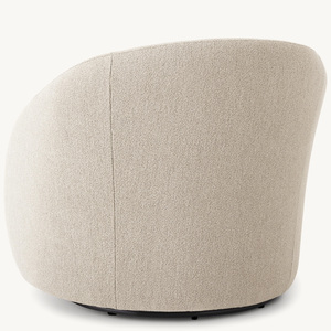 Fauteuil de loisirs en lin de style américain Rhoohill RH, mobilier de salon, canapé simple, fauteuil de chambre à coucher, fauteuil pivotant moderne - Product Image 6