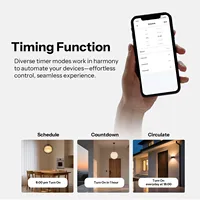 SONOFF T6 120 Interruptor de Pared Táctil Inteligente TX Gen2 Matter de 1/2/3 Gang, Negro, con Modo de Relé Desmontable, Interruptor Nocturno, Compatible con Alexa y Apple Home