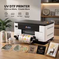 Nouvelle imprimante UV DTF de bureau automatique avec deux têtes d'impression F1080 pour la personnalisation de bouteilles en verre et de tasses en céramique pour les boutiques de cadeaux
