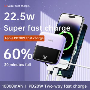 พาวเวอร์แบงค์พกพาความจุสูง 10000mah รุ่นใหม่ปี 2025 ดีไซน์บางเฉียบ พอร์ต USB คู่ พร้อมกระจกขนาดเล็ก - Product Image 2