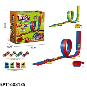 EPT 4-6M Flexible <strong>Race</strong> Track Toy <strong>Set</strong> with Metal Pull Back <strong>Cars</strong> Double/Triple Track <strong>Kids</strong> Racing Game for Boys - Product Image 5
