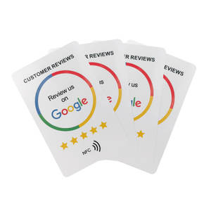 Bán buôn thụ động tùy chỉnh in Google thẻ thông minh <span class=keywords><strong>NFC</strong></span> PVC RFID thẻ cho khách hàng đánh giá - Product Image 6