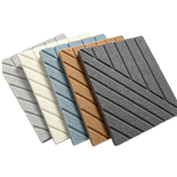 Panneaux acoustiques décoratifs modernes en PET, panneaux muraux absorbants le son pour les bureaux, les hôtels, les écoles, les intérieurs