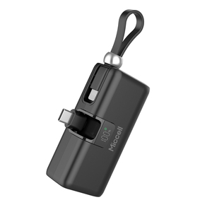 Batterie externe universelle Miccell Mini Ultra Slim étanche Li-Polymère avec affichage numérique 5000mAh PD 22.5W <span class=keywords><strong>Charge</strong></span> rapide - Product Image 1