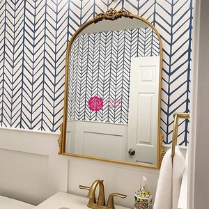 Miroir encadré en <span class=keywords><strong>bois</strong></span> de style baroque antique Yicheng, décoration d'intérieur de luxe, miroir pour <span class=keywords><strong>cheminée</strong></span>, miroir de style français pour salon - Product Image 3
