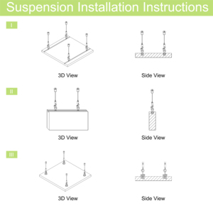 Pannello Acustico Sospeso in Fibra di Vetro Ignifugo Qinsound, <span class=keywords><strong>Pannelli</strong></span> <span class=keywords><strong>Fonoassorbenti</strong></span> in Lana di Vetro ad Alto NRC per Reception e Uffici - Product Image 4