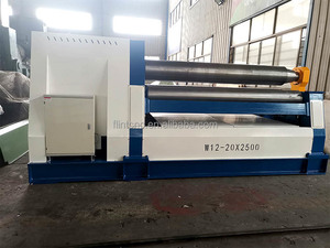 Flint W12 tự động <span class=keywords><strong>CNC</strong></span> tấm cán Máy 4 con lăn cho thép không gỉ/nhôm 4000 mét chiều dài làm việc động cơ thành phần cốt lõi - Product Image 6