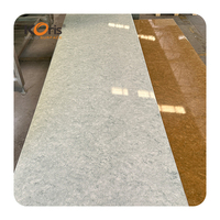Dalles de marbre artificiel Koris Surface solide acrylique Feuilles grises