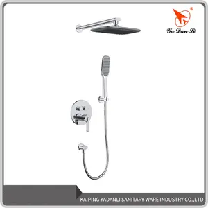 High quality brass sanitary ware built in wall shower set