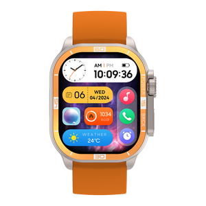 Nouvelle <span class=keywords><strong>montre</strong></span> intelligente HK96S AMOLED avec mesure de la pression artérielle, appels Bluetooth, étanche, NFC, écran tactile 2,06 pouces, <span class=keywords><strong>bracelet</strong></span> intelligent <span class=keywords><strong>Da</strong></span> <span class=keywords><strong>Fit</strong></span> 300 mAh - Product Image 1