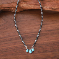 Collier de perles Navajo et pierres turquoise - NL100078