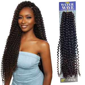 Lunghi 22 pollici boho passion twist intrecciatura capelli kanekalon in fibra di acqua <span class=keywords><strong>trecce</strong></span> morbido ricciolo profondo capelli sintetici - Product Image 1