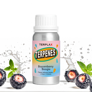 Mezcla <span class=keywords><strong>de</strong></span> <span class=keywords><strong>Aromas</strong></span> <span class=keywords><strong>de</strong></span> Terpenos Naturales <span class=keywords><strong>de</strong></span> Plantas TERPLAX, Concentrado <span class=keywords><strong>de</strong></span> Aroma Boysenberry Boogie, 120 ml, Sabor a Tabaco, 99.5%-100% <span class=keywords><strong>de</strong></span> Pureza - Product Image 1