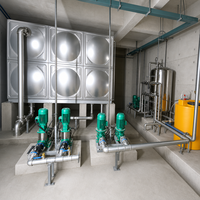 Réservoir d'eau modulaire en acier inoxydable SUS304 haute capacité pour la lutte contre les incendies et le stockage industriel