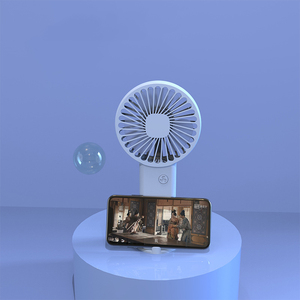 Ventilador de Escritorio WXL188 con Base, Soporte para Teléfono Móvil, Mini Ventilador de Mano Portátil, Recargable por USB - Product Image 2