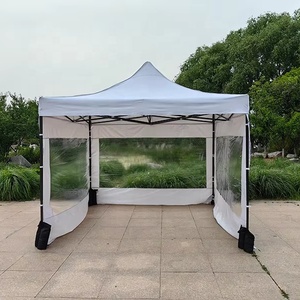 10 'X 10 'Portátil 3x3 Tienda de campaña plegable a prueba de viento con marco de acero Cubierta de poliéster para eventos al aire libre Resorts - Product Image 1