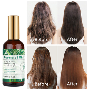 Aceite Esencial de Romero y Menta Orgánico de Marca Privada para el Cuidado del Cabello, Aceite Fortalecedor para el Cuero Cabelludo y el Cabello, 100 ml - Product Image 6