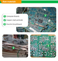 Machine de recyclage des métaux précieux à partir de cartes mères d'ordinateurs usagées, de 300 à 500 kg/h
