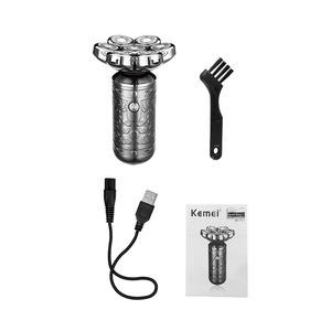เครื่องโกนหนวดไฟฟ้า Kemei รุ่น KM-1523 ใบมีด 7 ใบ หัวโกนแบบลอยตัว ตัวเครื่องโลหะ ชาร์จผ่าน USB สำหรับผู้ชาย - Product Image 1