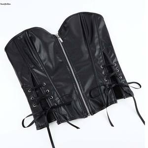 Женский кожаный корсет с застежкой-молнией - Product Image 6