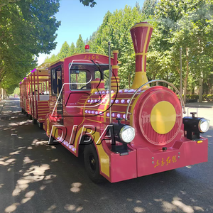 قطار كهربائي بدون تتبع للأطفال للمنتجع والملاهي والجذب السياحي قطار مشاهدة المعالم السياحية - Product Image 6