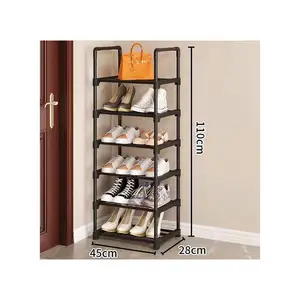 With Coat Hanger Cover Cabinet Bag Doors Door Cushion Fabric Portable Hanger3 Closed High Quality Hot Selling Folding Shoe Rack