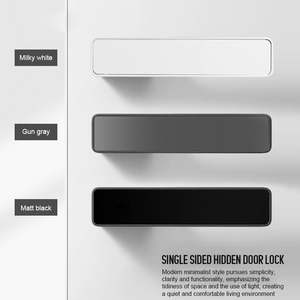 Hiện đại xử lý Hướng dẫn sử dụng từ tính cho gỗ hút im lặng nhôm sang trọng nội thất Hợp kim kẽm khóa cửa sinh thái tối giản - Product Image 4