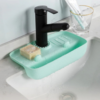 Savon de cuisine éponge égouttoir Portable suspendu panier de rangement robinet anti-éclaboussures évier tampon organisateur accessoires