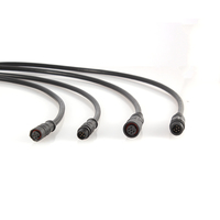 Hanstar original Noir 4 Broches Câble Connecteur Étanche PVC Mâle À Femelle Sur Moule IP67 Prise 110V 220V Extérieur connecteur