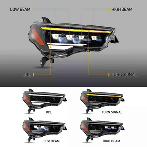 Ensemble de phares à LED ambrés VLAND pour Toyota 4Runner 5ème génération 2014 2015 2016 2017 2018 2019 2020 2021 2022 2023 2024 - Product Image 2