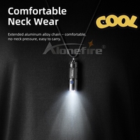 Mini EDC Cool Cou Décoration Rechargeable LED Lampe De Poche Porte-clés Torche Camping Voyage Éclairage De Secours Escaliers Lumières