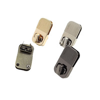 Meilleures ventes - Serrure à torsion carrée en alliage de zinc électroplaqué personnalisée, petite, multicolores, pour accessoires de sac