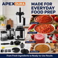 Blender 4.0L 10 en 1 multifonction, fabricant OEM ODM pour importateurs et grossistes, robot culinaire à six lames en acier inoxydable