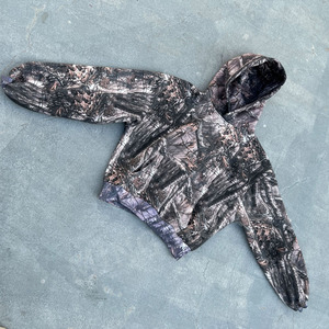 Sudaderas con capucha recortadas de camuflaje de gran tamaño sin cordón de impresión digital de alta calidad personalizada del fabricante - Product Image 3