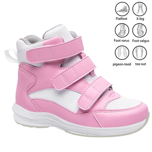 Çocuk özel yüksek üst düzeltici ayakkabı Clubfeet ucu ayak mikrofiber üst ortopedik ayakkabılar ile ayakkabı tabanlığı kaplaması - Product Image 1