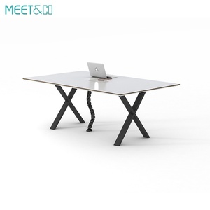 Modern Large Modular Conference <b>Table</b> for Home School <b>Office</b> Fashionable Design Meeting Room for 4 8 10 12 People - Product Image 6