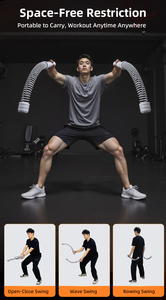 <span class=keywords><strong>Cuerda</strong></span> de Batalla Inalámbrica Portátil para Gimnasio y Fitness, Entrenamiento de Fuerza para Pecho y Brazos, Antideslizante, Resistente, <span class=keywords><strong>con</strong></span> Resorte, Sin <span class=keywords><strong>Cuerda</strong></span> - Product Image 5