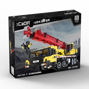 Modèle mécanique pneumatique de véhicule d'ingénierie Cada Crane, jouet éducatif pour enfants, <span class=keywords><strong>ensemble</strong></span> de construction de petits blocs - Product Image 2