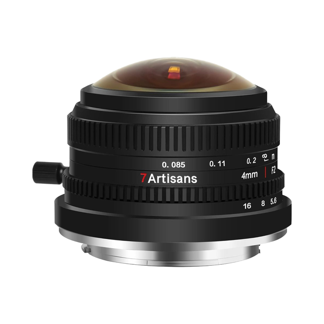 7Artisans 4mm F2.8 Circular Fisheye Lens Ultra-Wide 225° Angle View Compatible APS-C so Ny E-Mount Cameras Including A6400 A6300